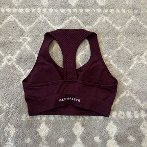 SOLD Alphalete Impact Bra - Black Cherry